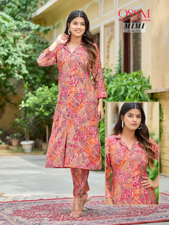 Ossm Mimi Vol 1 Co Ord Set Kurti With Bottom Catalog